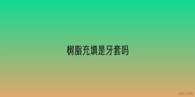 树脂充填是牙套吗