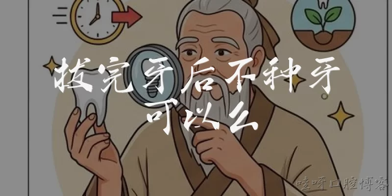 拔完牙后不种牙可以么